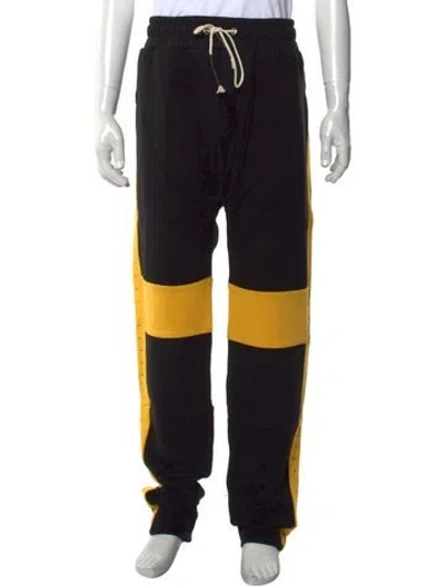 Pre-owned Mostly Heard Rarely Seen Colorblock Pattern Joggers W/ Tags In Black