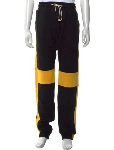 Pre-owned Mostly Heard Rarely Seen Colorblock Pattern Joggers W/ Tags In Black