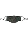 Mostly Heard Rarely Seen Crocodile Print Face Mask In Black