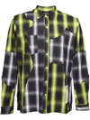 Mostly Heard Rarely Seen Cut-up Plaid Shirt In Black