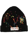 Mostly Heard Rarely Seen Beanie Mit Barcode-detail In Black