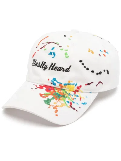 Mostly Heard Rarely Seen Bestickte Baseballkappe In White