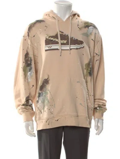 Pre-owned Mostly Heard Rarely Seen Graphic Print Crew Neck Hoodie In Brown