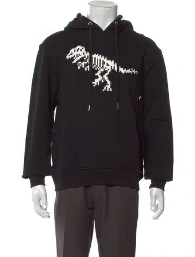 Pre-owned Mostly Heard Rarely Seen Graphic Print Crew Neck Hoodie W/ Tags In Black