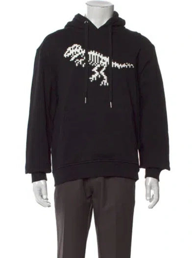 Pre-owned Mostly Heard Rarely Seen Graphic Print Crew Neck Hoodie W/ Tags In Black