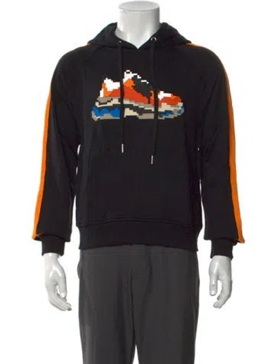 Pre-owned Mostly Heard Rarely Seen Graphic Print Crew Neck Hoodie W/ Tags In Black
