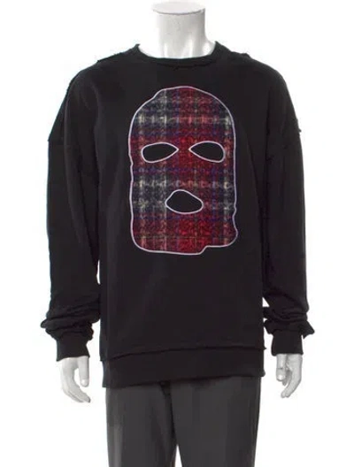 Pre-owned Mostly Heard Rarely Seen Graphic Print Crew Neck Sweatshirt In Black