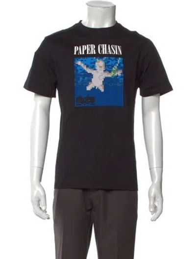 Pre-owned Mostly Heard Rarely Seen Graphic Print Crew Neck T-shirt W/ Tags In Black