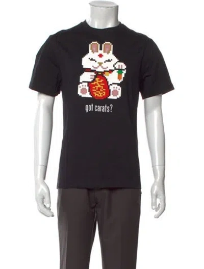 Pre-owned Mostly Heard Rarely Seen Graphic Print Crew Neck T-shirt W/ Tags In Black