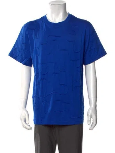 Pre-owned Mostly Heard Rarely Seen Graphic Print Crew Neck T-shirt W/ Tags In Blue