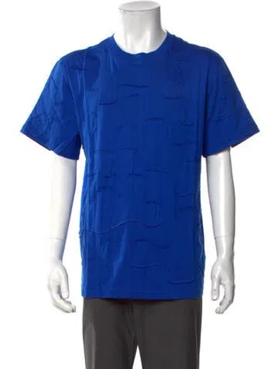 Pre-owned Mostly Heard Rarely Seen Graphic Print Crew Neck T-shirt W/ Tags In Blue
