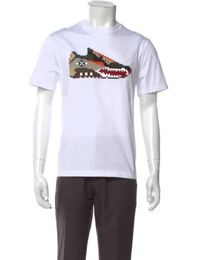 Pre-owned Mostly Heard Rarely Seen Graphic Print Crew Neck T-shirt W/ Tags In White