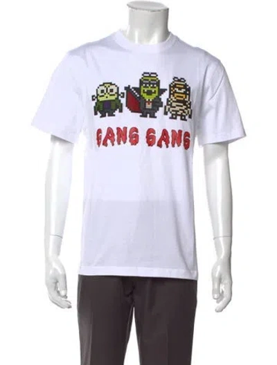 Pre-owned Mostly Heard Rarely Seen Graphic Print Crew Neck T-shirt W/ Tags In White