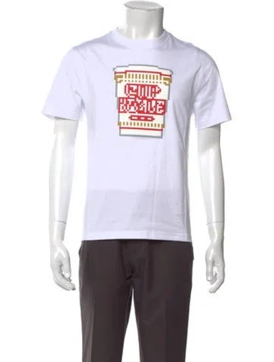 Pre-owned Mostly Heard Rarely Seen Graphic Print Crew Neck T-shirt W/ Tags In White