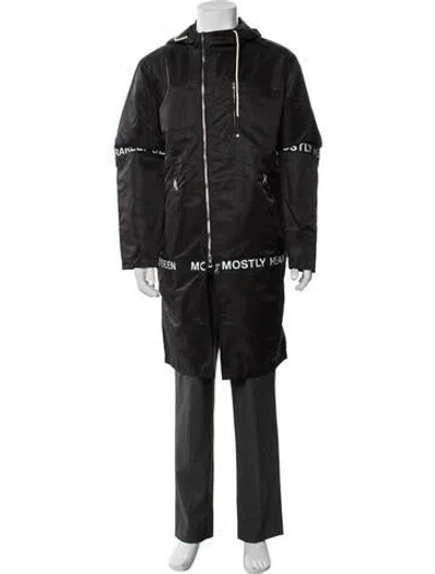 Pre-owned Mostly Heard Rarely Seen Graphic Print Jacket W/ Tags In Black
