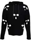 Mostly Heard Rarely Seen Knitted Cut-out Hoodie In Black