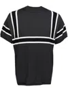 Mostly Heard Rarely Seen Knitted Striped Cotton Top In Grey