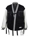 Mostly Heard Rarely Seen Logo-embroidered Varsity Jacket In Blue