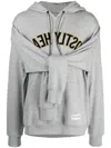 Mostly Heard Rarely Seen Logo-print Cotton Hoodie In Grey