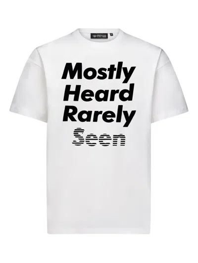 Mostly Heard Rarely Seen Logo-print Cotton T-shirt In White