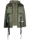 Mostly Heard Rarely Seen M65 Cago-pocket Zip-up Jacket In Green