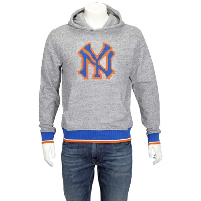 Mostly Heard Rarely Seen Men's Ny Yankees Print Hoodie In Heather Grey