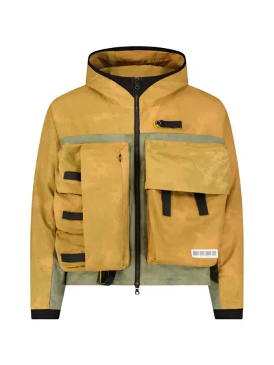 Mostly Heard Rarely Seen Multi-pocket Hooded Jacket In Yellow