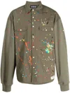 MOSTLY HEARD RARELY SEEN PAINT-EMBROIDERED LONG-SLEEVE SHIRT