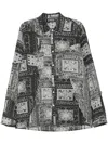 Mostly Heard Rarely Seen Paisley Cut Me Up Shirt In Grey
