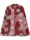 Mostly Heard Rarely Seen Paisley Cut Me Up Shirt In Red