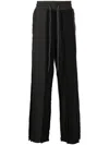Mostly Heard Rarely Seen Panelled Cotton Track Pants In Black