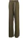 Mostly Heard Rarely Seen Panelled Cotton Track Pants In Green