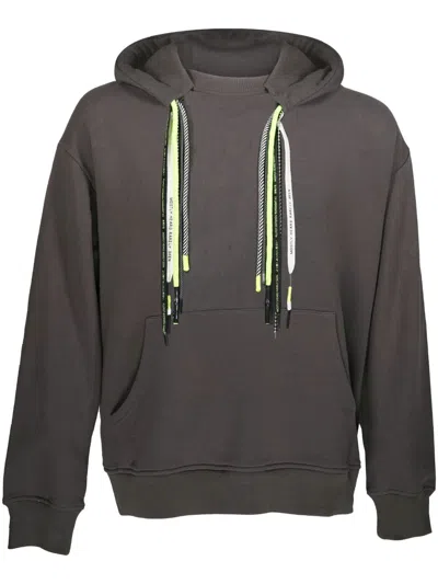 Mostly Heard Rarely Seen Panelled Long-sleeve Hoodie In 灰色