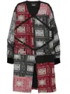 Mostly Heard Rarely Seen Patch Paisley Overcoat In Black