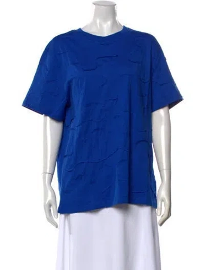 Pre-owned Mostly Heard Rarely Seen Patterned Crew Neck T-shirt W/ Tags In Blue