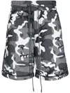 Mostly Heard Rarely Seen Quilted Drawstring-waistband Shorts In Multicolour