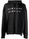 Mostly Heard Rarely Seen Symbol-text Pullover Hoodie In Black