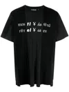 Mostly Heard Rarely Seen Text Print Cottont-shirt In Black
