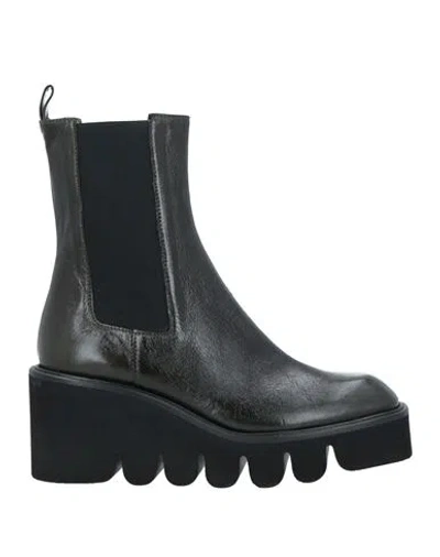 Mot-clè Woman Ankle Boots Dark Green Size 10 Soft Leather