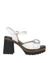 Mot-clè Woman Sandals White Size 8 Leather