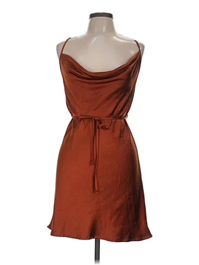 Pre-owned Motel Casual Dress In Brown