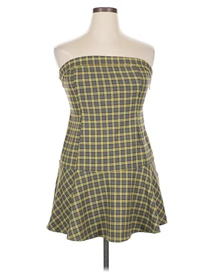 Pre-owned Motel Casual Dress In Yellow