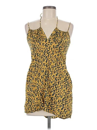 Pre-owned Motel Casual Dress In Yellow