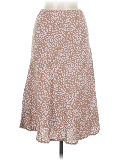 Pre-owned Motel Casual Skirt In Brown