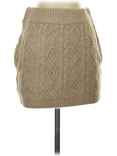 Pre-owned Motel Casual Skirt In Brown