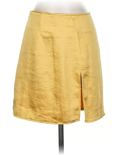 Pre-owned Motel Casual Skirt In Gold