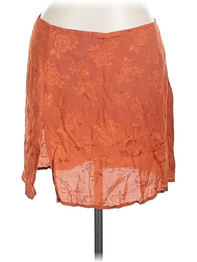 Pre-owned Motel Casual Skirt In Orange