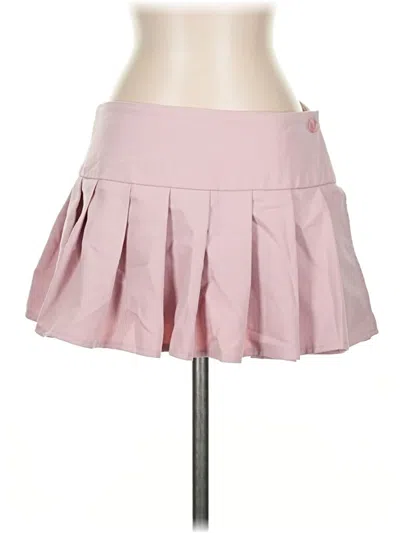 Pre-owned Motel Casual Skirt In Pink