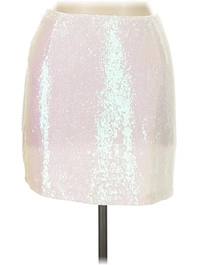 Pre-owned Motel Casual Skirt In White