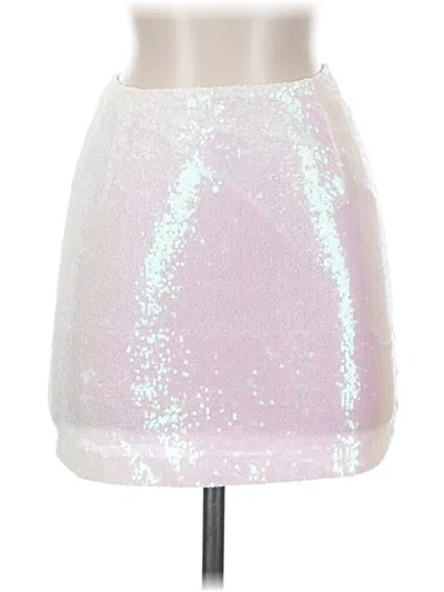 Pre-owned Motel Casual Skirt In White